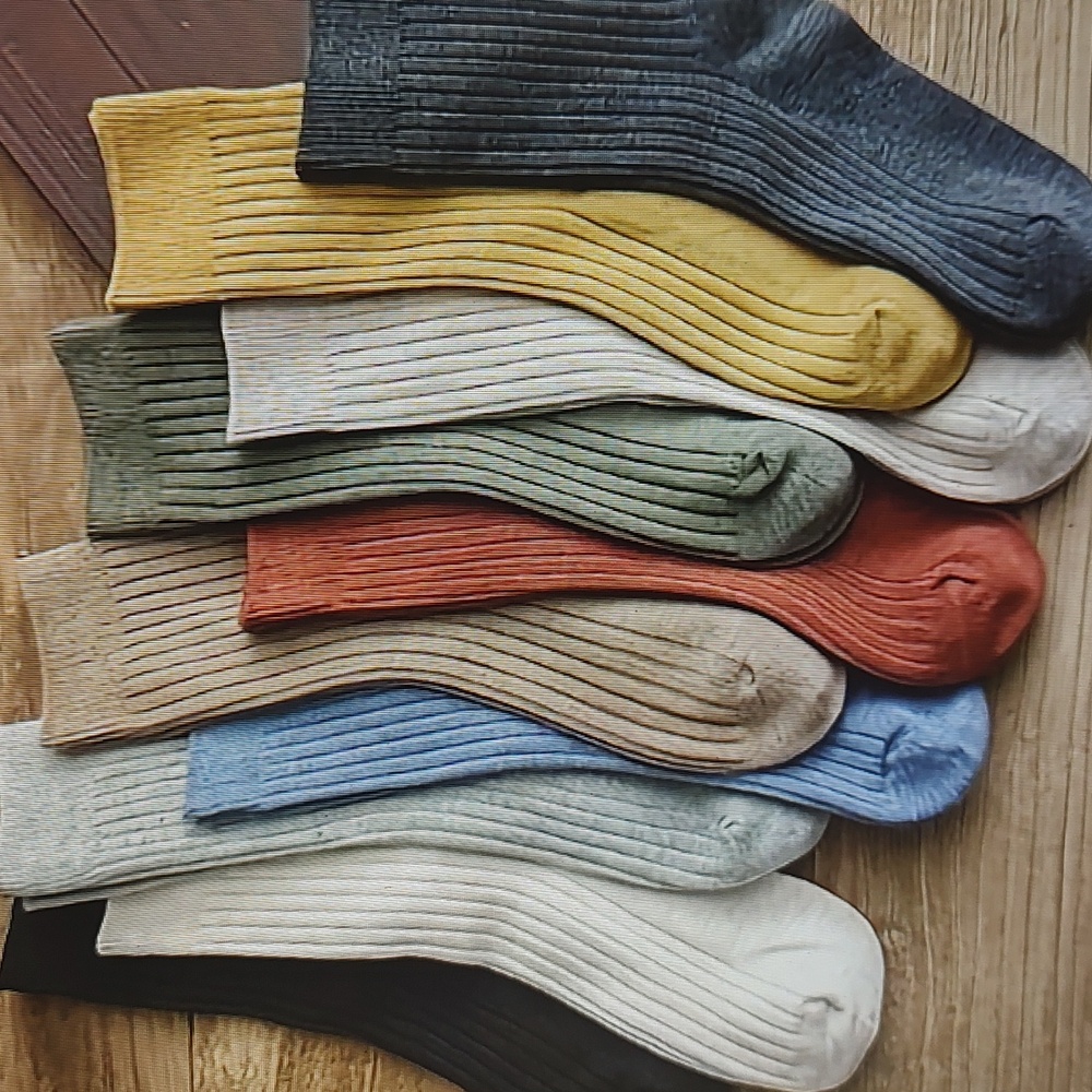 Nip 10 Pairs Socks - Great Fall Colors - image 3